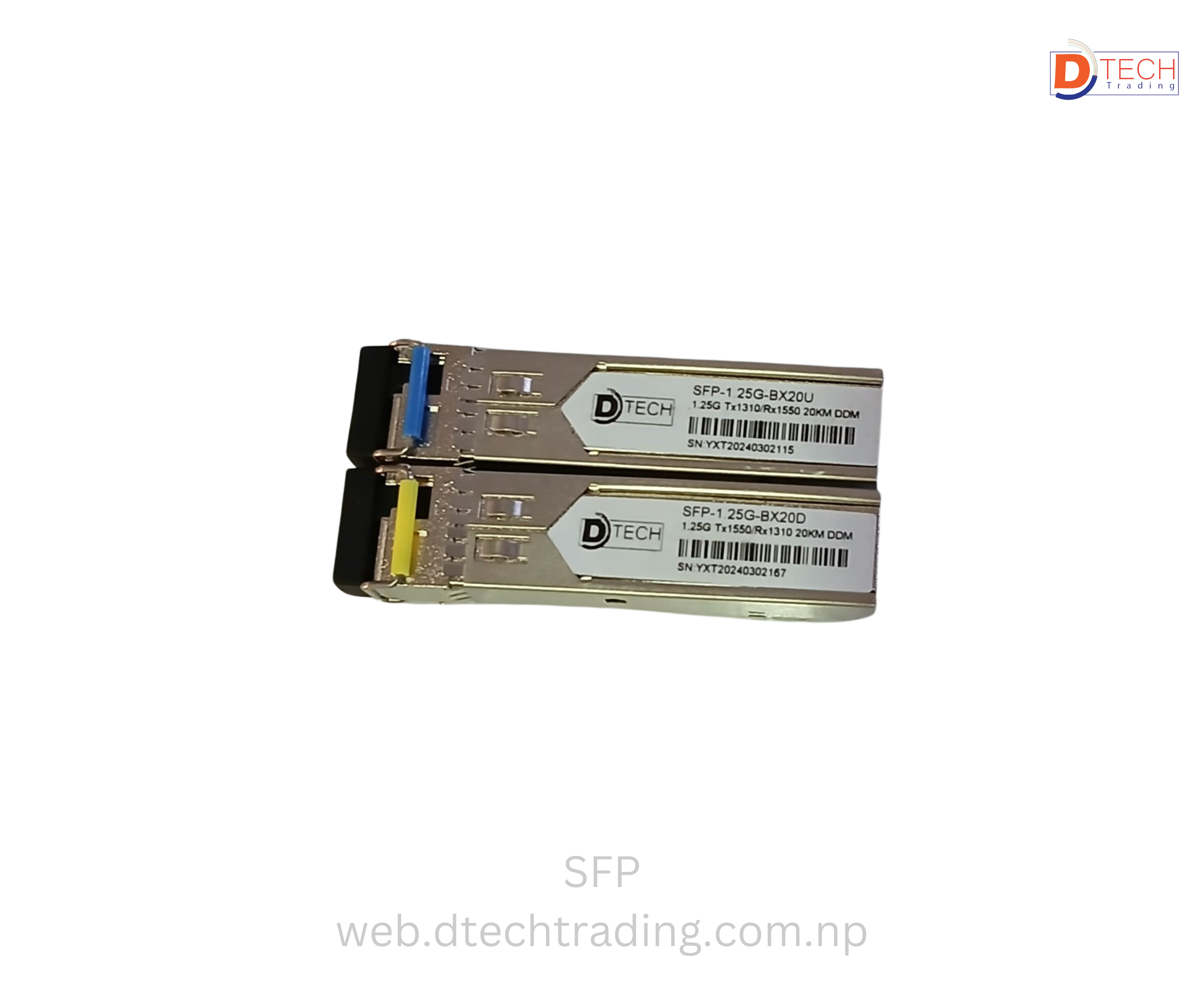 SFP 1.25G Bidi Tx1310nm/Rx1550nm 20KM LC 188